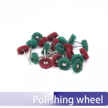 20 шт. шлифовальный круг, шлифовальный круг, мини-щетка, нейлоновая Шлифовальная головка, волоконно-электрический шлифовальный круг с ручкой 3 мм