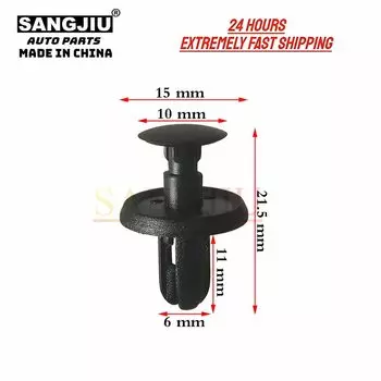 20 шт. совместимы с Mitsubishi Endeavour Galant Lancer Mirage Montero Outlander Subaru Impreza зажимы для бампера MR 288150