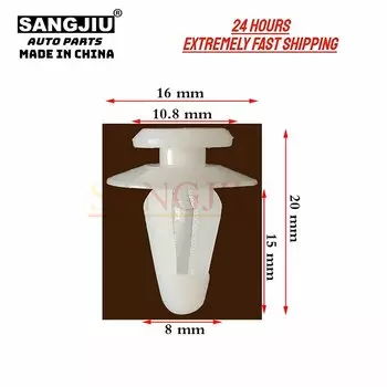 20 шт., совместимые с Mitsubishi Montero Eclipse Galant Lancer Evolution GM Chevrolet Pontiac, зажимы для обшивки дверей MB56672