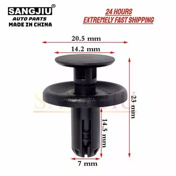 20 шт., совместимые с Toyota Lexus Camry Corolla Land Cruiser Prius RAV4 Yaris, зажимы для бампера крыла 90467-07181