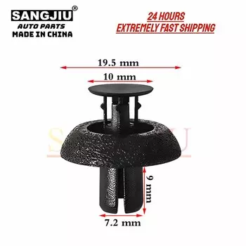 20 шт., совместимые с Toyota Lexus LX IS GS RX350 Camry Corolla Land Cruiser Prius RAV4 Yaris, зажим для дефлектора воздуха 90467-07217