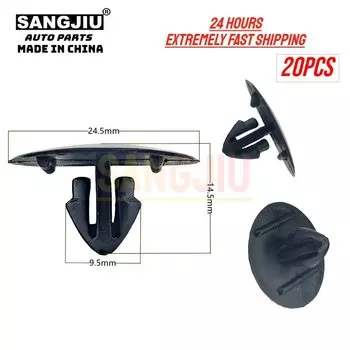 20 шт., совместимый с капотом для Toyota Lexus, верхняя крышка, жалюзи, уплотнение переднего крыла, изоляционный зажим для капота 9046709050 90467A0003