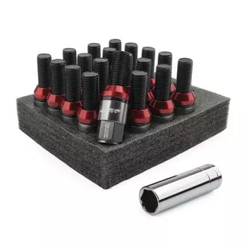 20 шт. сталь + алюминиевый сплав конический болт конические болты для сиденья колеса гайки с колпачками M12 * 1,25 M12 * 1,5 M14 * 1,25 M14 * 1,5 для BMW