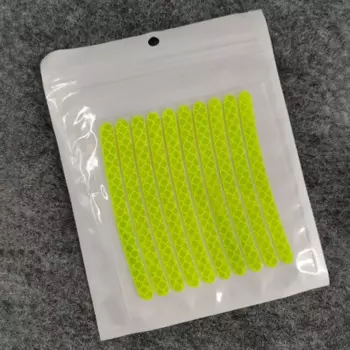 20 шт., светоотражающая светящаяся в темноте наклейка на колесо автомобиля, предупреждающая наклейка на велосипедную шину, светящаяся в темноте декоративная наклейка для электромобиля