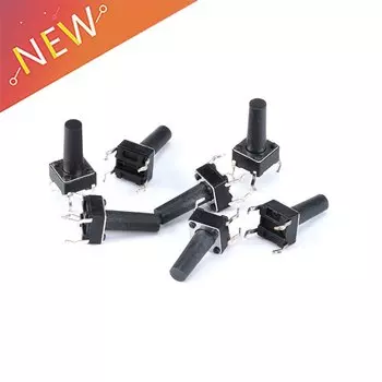 20 шт. тактильные кнопки SMD 6x6x13 мм 4-контактные