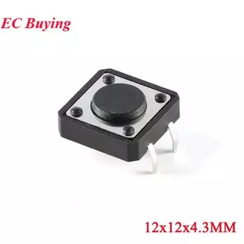 20 шт. Тактильные микропереключатели EC Buying 12x12 мм