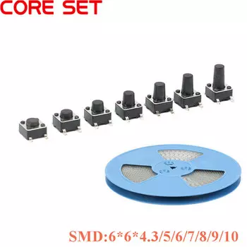20 шт. Тактильные мини-переключатели SMD 6x6 мм Your Cee
