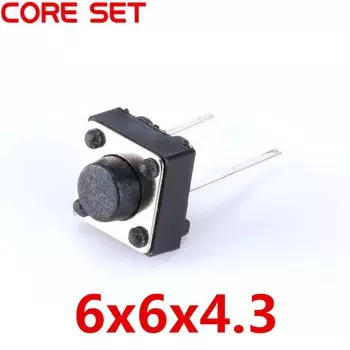 20 шт. Тактовые микропереключатели 6x6x4,3 мм