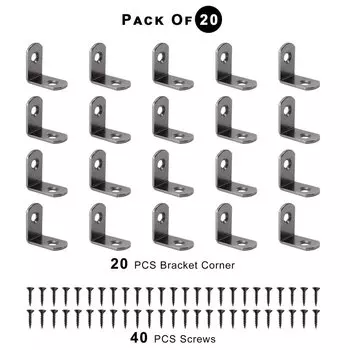 20 шт. угловых кронштейнов для мебели