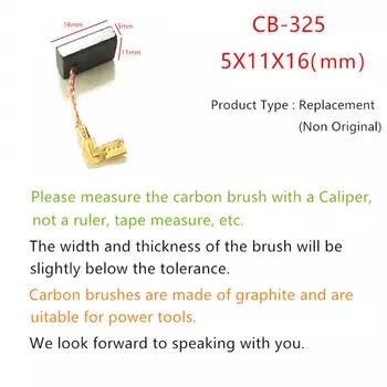 20 шт. угольные щетки замена Makita HR2600/2610/800/2460/2470F HR2230/2300 HR2800 электрический молоток/ударная дрель