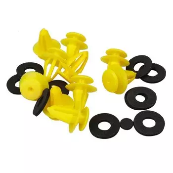 20 шт. Универсальные пластиковые крепежные зажимы для автомобильной отделки двери для Volkswagen VW Golf Land Rover Chevrolet 10 мм отверстие