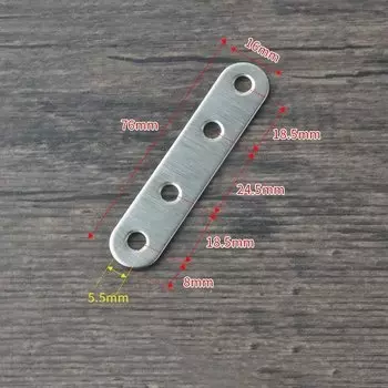 20 шт. утолщенный угловой кронштейн из нержавеющей стали, прямой соединитель, плоский угловой код, фиксированная фурнитура для мебели