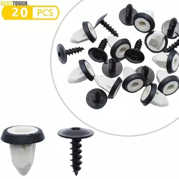 20 шт., винты Torx для брызговика и крепежные зажимы для VW Golf 6 Bora Magotan POLO Audi, диаметр верхней головки 14 мм