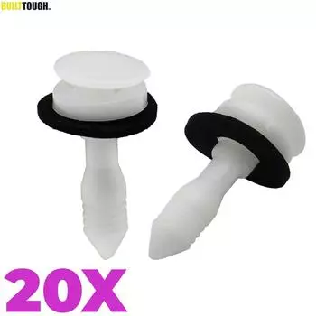 20 шт., внутренние крепежные зажимы для панели дверных карт для Jaguar S X, пластиковые заклепки, автомобильные автомобильные зажимы, авто C2S13494 белый