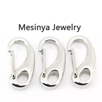 20 шт., застежки-карабины из нержавеющей стали 316L, 26 мм Ювелирные аксессуары. DIY ожерелье браслет оптом