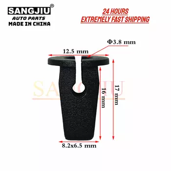 20 шт. зажимы для гаек с винтовой втулкой, совместимые с VW Audi Jetta Hybrid Passat Tiguan A3 Q4 A4 S6 6N0-809-966A WHT-004-694