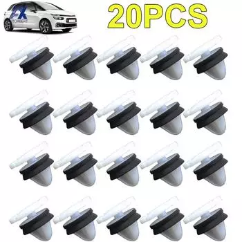 20 шт. зажимы для внутренней карты двери автомобиля, набивка, монтажные фиксаторы для Peugeot Citroen Renault OE # 9345ZN Замена автомобиля