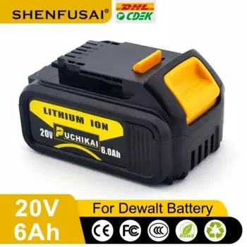 20 В DCB118 для DeWalt 20 В 6 Ач 5 Ач литиевая батарея быстрое зарядное устройство DCB1104 зарядное устройство подходит серии инструментов 18 В/20 В