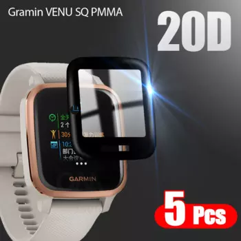 20D Curved Edge Protective film For Garmin VENU SQ / Garmin VENU SQ Smart watch Soft Screen Protector Accessories (Not Glass)