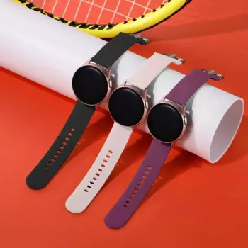 20mm 22mm Silicone strap for Samsung Galaxy Watch 4/3/Huawei watch 3/GT2/Amazfit Bip bracelet strap for Active 2 42mm 40mm band