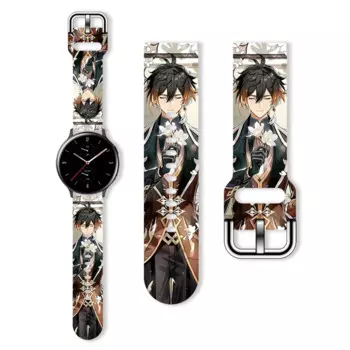 20mm Strap for Samsung Galaxy Watch 6/5/4 40mm 44mm 4Classic 42mm Printed Band Replaceable Bracelet 22mm for Amazfit 5Pro 45mm