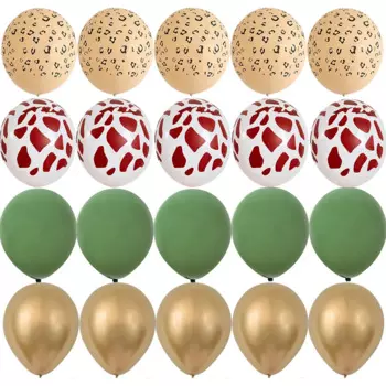 Набор воздушных шаров 20 шт. 12 дюймов Дикие животные для детей