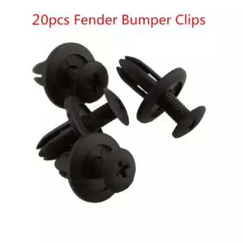 20 шт. 6 мм черные Универсальные пластиковые крепежные заклепки для автомобильного бампера крыла