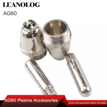20PCS Air Plasma Cutter AG-60 Cutting Torch/Gun Head Consumable For CUT40/50/60A Accessories Tips Electrodes