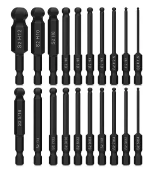 20 шт., набор сверл с шестигранной головкой Hakkin