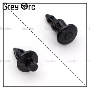 20pcs Black Auto Fastener Retainer 6mm Fairing Fender Rivet Clips Car Door Trim Panel Clip Universal Motorcycle Accessories