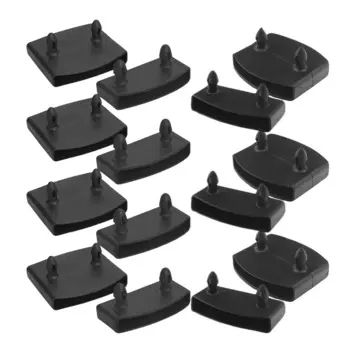 20pcs Black Slat End Caps Replacement Plastic Replacement Bed Slats Double Accessories for Office Chair Sofa Smooth