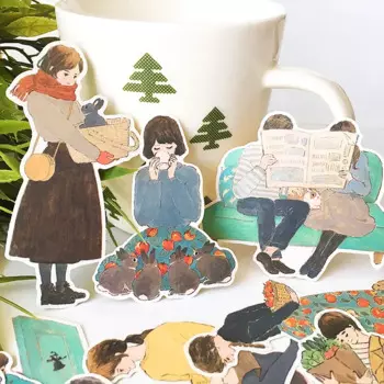 20 шт. наклейки с кроликами BLINGIRD для деток