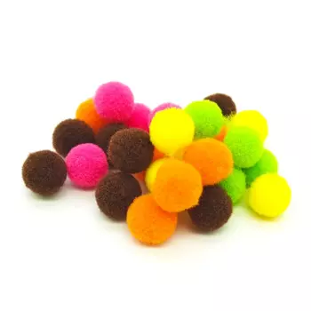 20pcs Synthetic Crystal Egg Fly Tying Material 10mm Fish Stimulator Ball Wet Flies Salmon Trout Steelhead Attractor Bait Lure