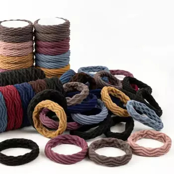 20PCS Women Girls Simple Basic Elastic Hair Bands Ties Scrunchie Ponytail Holder Rubber Bands Fashion Headband Hair Accessories