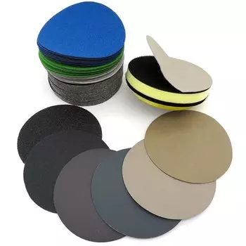 20шт 4-дюймовая 100-миллиметровая водонепроницаемая наждачная бумага для полировки автомобилей Крючок и петля из карбида кремния с зернистостью от 2000 до 10000 для мокрого или сухого шлифования