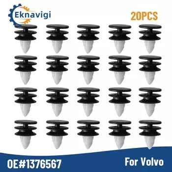 20шт OE # 1376567 Зажим панели обшивки двери для Volvo S60, S60L, S80, V60, V70, XC60, XC70, нижний зажим обшивки багажника, край балки