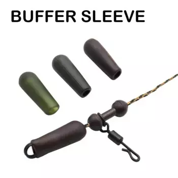 20x Carp Fishing Accessories 20mm Heli Rubber Buffer Sleeve Available Green/Brown/Silt Fishing Terminal Tackle Helicopter Rigs