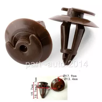 20x OEM крепежный зажим для дверной панели для сиденья Audi Vw 893867290 Коричневый 1000275