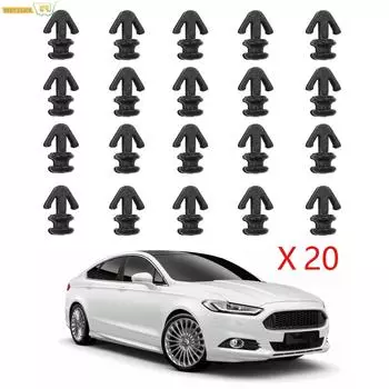 20x зажимы для прокладки автомобильной двери, уплотнитель для прокладки порога, нижняя уплотнительная застежка для Ford Mondeo MK2 MK3 Escort S-Max Galaxy 1042065