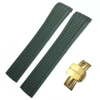 , 21 мм, разноцветные ремешки для часов из фторкаучука PCAVO для Patek Philippe 5164A 5167A AQUANAUT Philippe Series, пряжка-бабочка