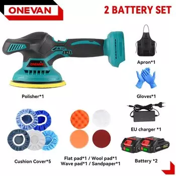 ONEVAN Автомобильный полировальный инструмент 21В 6 дюймов