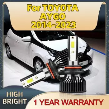 22000LM светодиодные автомобильные фары с питанием HIR2 9012 автомобильный свет 6000K для TOYOTA AYGO 2014 2015 2016 2017 2018 2019 2020 2021 2022 2023