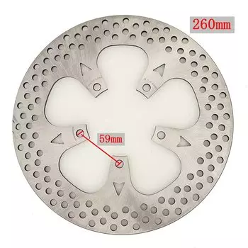 220 мм 245 мм 260 мм из нержавеющей стали, мотоциклетные скутеры, тормозные передние и задние диски для Yamaha Honda Kawasaki Suzuki Ducati