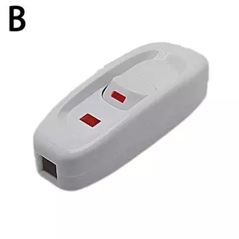 220 В 10 А Вкл/ВЫКЛ Бытовая настольная лампа Настольная лампа Кабельный переключатель Черный Белый Бытовой прикроватный светильник Кабельный выключатель света