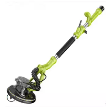 220 В 810 Вт 1,9 м телескопическая ручная длинная полюсная шлифовальная машина для стен, дисковая шлифовальная машина, самовсасывающий пылеуловитель, светодиодный светильник