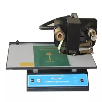 220V New Hot Stamping Digital Sheet Printer Plateless Hot Foil Printer Plastic Leather Notebook Film Paper Stamping Machine 1PC