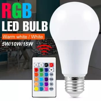 RGB светодиодная лампа QNBDG E27