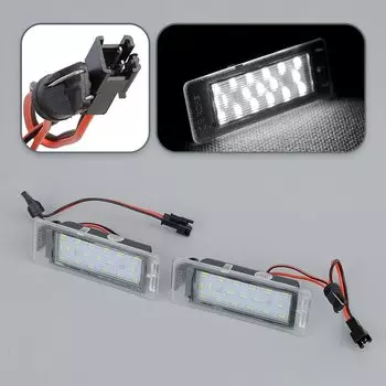 22854057 GM 13502178 GM 13502179 1224032 2шт лампа освещения номерного знака 18SMD 13502178 13502179 Подходит для Buick Cadillac Chevrolet