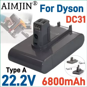 22,2 В для Dyson DC31Type A 6800 мАч аккумуляторная батарея для DC31 DC31B DC35 DC44 DC45 сменная батарея для электроинструмента