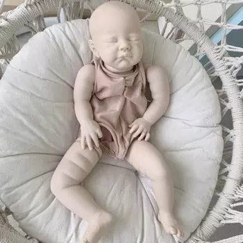 22-дюймовая 55-сантиметровая кукла реборн, детали для куклы August Sleeping Baby, 3D-картина с видимыми венами, тканевое тело в комплекте